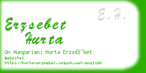 erzsebet hurta business card